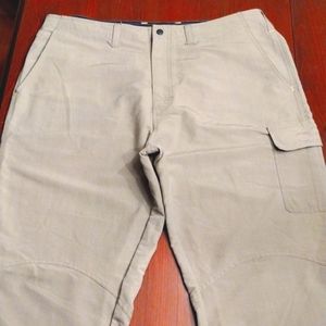 Gill 38"-42" Waist, Men's Fishing Pant,  Beige, Velcro Adjustable Waist, XXL